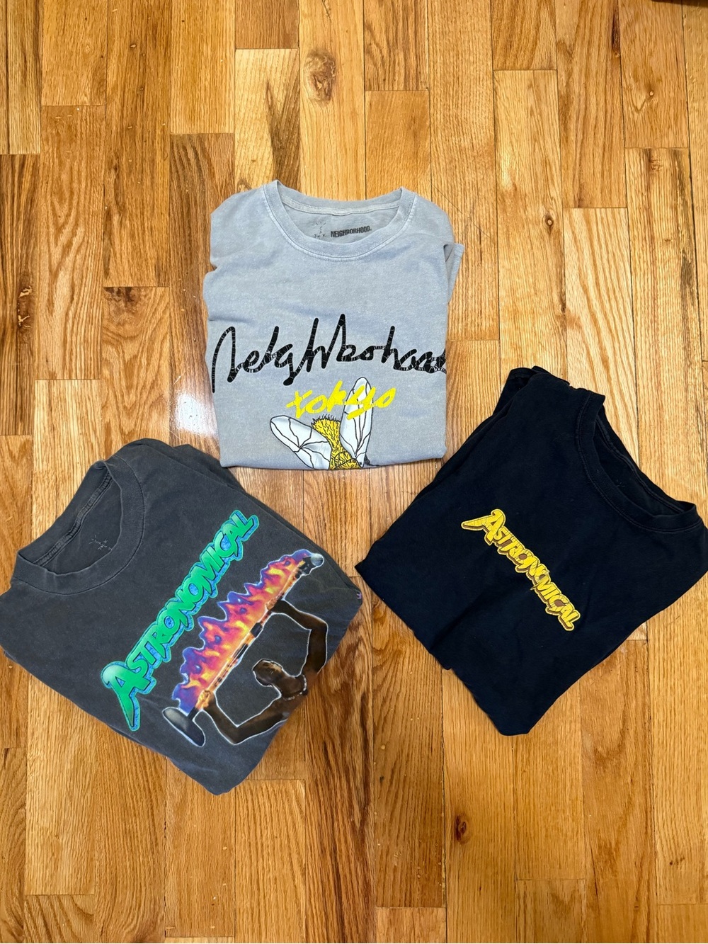 Set of 3 Cactus Jack graphic tees